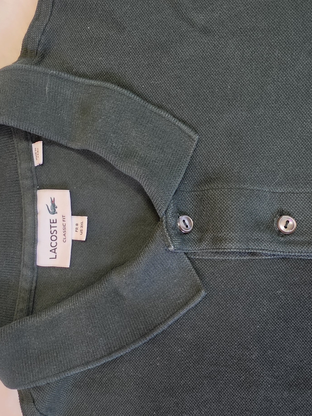Lacoste Classic Fit Polo in Forest Green